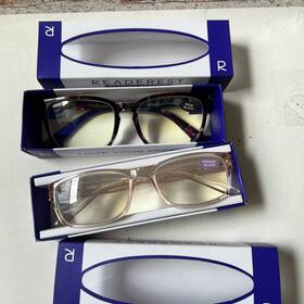 Readerest 818833010666 2 Blue Light Blocking Reading Glasses Powder Blush Rose Black 3.00