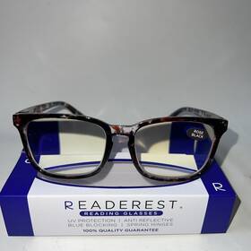 Readerest 818833017122 Blue Light Blocking Reading Glasses Rose Black 3.00 Strength