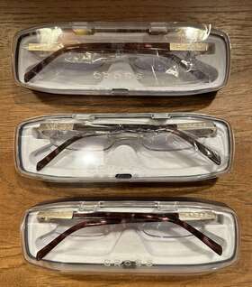 Readers 073228113241 Lot 3 Cross 1.5 Reading Glasses Georgiana Tortoise Shell