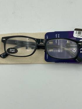 Readers 078041228196 Icu Eyewear Emeryville Black Reading Glasses With Case 3.00
