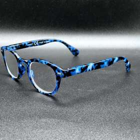4173-120223-23 Readers Peepers Headliner 2755 2.50 Blue-light Blocking Blue Tort Flex Euc