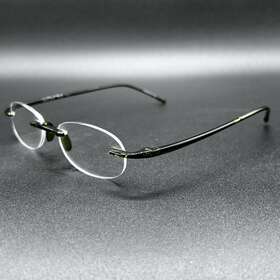 4733-011324-28 Readers Scojo New York Gels Rim-less 1.25 Jade Crystal Handmade Used