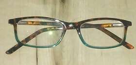 160107-r3 Readers 689810809982 Reading Glasses High End Tortoise Shell Blue Rectangular