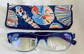 Readers 781096582938 Vera Bradley Morning Shells Courtney 1.25 With Case Nwt Free Shipping