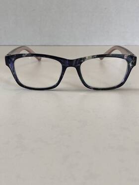 Jnro16-evv Readers Jones New York Reading Glasses Purple Pink Floral Frame 1.50