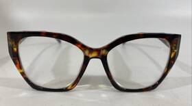 Nm326 Readers Nicole Miller Eyeglasses 2.50 Chunky Brown Acetate Tortoise