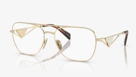 Zvn-1o1 Readers New Prada Aviator Reading Glasses Vpr B50 57-17 Pale Gold Frames