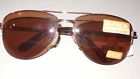 Reading Glasses Sunglasses Borghese Bi-focal Sun Reader Gold Aviator Frame W Brown Lenses 1.50 686317136146