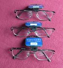 M150108 Reading Men Magnivision Glasses Nwt 3 Pack Bifocal