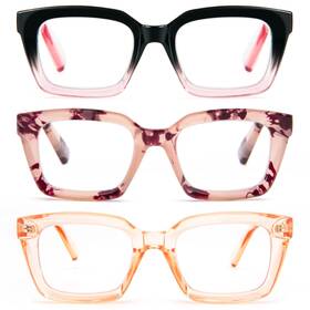 B0cjdzmz1m Reavee 3 Pack Oprah Oversized Blue Light Reading Glasses For Women Men