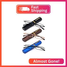 Rm01-2.25 Reavee 3 Pack Slim Pen Reading Glasses Small Tube Stylish Readers For Men Women