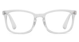 4-rt1801-1c08-225 Reducblu Square Reading Glasses For Women - Oversized Readers Ladies Clear