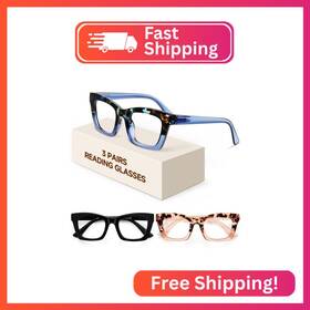 7321-3p-mix1-2.75 Resjok Oprah Reading Glasses For Women-3pack Blue Light Blocking Fashion Readers