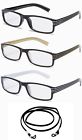 Rf9031 Newbee Fashion Pack Bulk Reading Glasses Square Frame Unisex Style