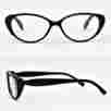 Rg027 Unbranded Fashion 3.00 Reading Glasses Black Crystal Bling Oval Frame