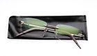 Ce104 Rimless Glasses Gold 3.00 Computer Reading