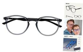B60-7-150 Rowalk Holdings Ltd Met - Reading Glasses Blue Light Blocking Slim Round Frame Spring Hinges