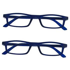 Rr17 Rowalk Holdings Ltd Ted Reading Glasses 2 Pack Narrow Lightweight Frame Mens Blue 1.5 Diopters