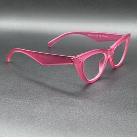 5777-041124-23 Rs Eyeshop Rs4014 1.25 Cat Eye Reading Glasses Opaque Rose Used