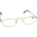 Rts62200 Findingking Gold Colored Half Frame Reading Glasses Magnification Magnifying Tool