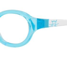0i75 Safilo 762753625663 New Unisex Kids Oval Eyeglasses Kd 0001 Aqua White 36mm