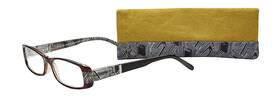 9072 Sav 842894102534 Eyewear Womens Victoria Klein Brown Rectangular Reading Glasses 23 Mm