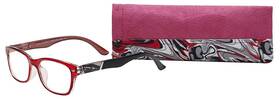 9078 Sav 842894103326 Eyewear Womens Victoria Klein Red Round Reading Glasses 35 Mm 2.75