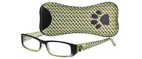 Sav 842894105986 Select-a-vision Dog Bone Rectangular Reading Glasses With Paw And Design Gre