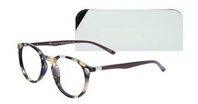 Sav 842894169599 Eyewear Vk Couture Blue Light Reading Glasses Brown Demi Frame 2.00 Magnifi