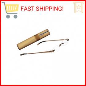 E5000-150-200 Sav Select-a-vision Flexi Lights Rimless Round Unisex Readers Brown 1.50
