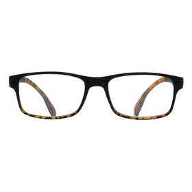 5029 Sav Eyewear 842894102145 Mens Flex 2 Black Demi Reading Glasses 1.75