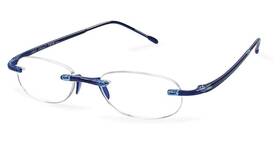 000603 Scojo New York Gels Original Reading Glasses Cobalt 2.75x Magnification
