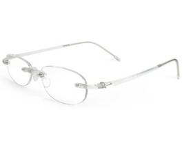 71320 Scojo Gels Original 2.00 Crystal Rimless Readers