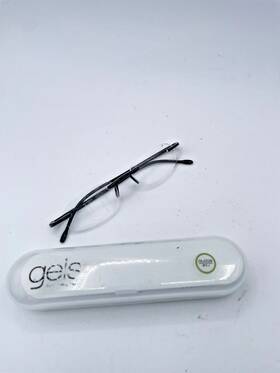 71417 Scojo New York Gels Reading Glasses Unisex Midnight Rimless Semi-oval