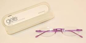 Scojo 796835732109 New York - Gels Amethyst Rimless Reading Glasses 1.00 Pink 73210