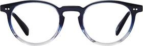 Scojo New York 796835157964 Radio City Reading Glasses Blue Horn Fade 1.5 X Scratch Resist