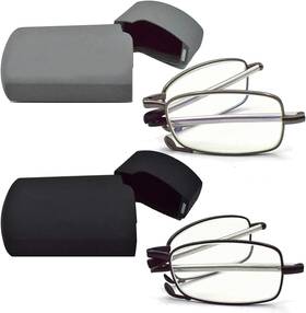 Sevenplus 744110212334 2 Pack Reading Glasses Blue Light Blocking Anti Uv Glare Foldable Co