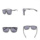 Sgs037blackgreylens300 Large Sunglasses Square Frame Bifocal For Men And Women Black