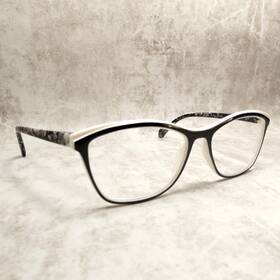 Op0422 Sight Station Black White Floral Reading Glasses - Double Hinge Camille 1.00