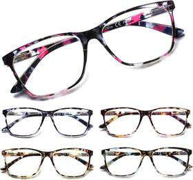 Sigvan 726084131033 Ladies Reading Glasses Blue Light Blocking Spring Hinge Fashion Pattern P
