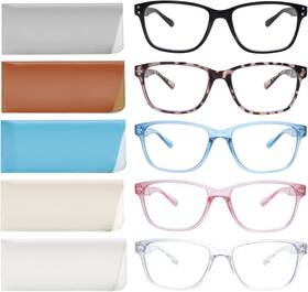 Sigvan 726084428195 Reading Glasses 5 Packs Blue Light Blocking Eyeglasses Quality Spring