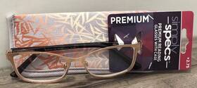 15-135 Simplyspecs 193033508954 Rose Gold Premium Reading Glasses And Case Jocelyn Ros 51/15-135 2.75