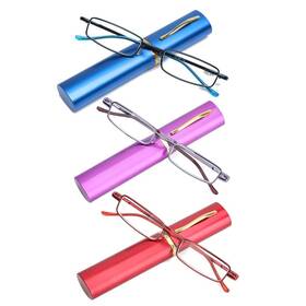Skoveide 703726190221 Reading Glasses For Men Women Compact Slim Pocket Readers With Pen C