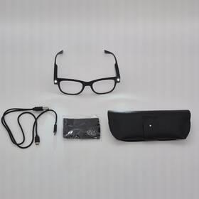 Lh-pcled008 Skyway Reading Glasses Rechargeable Bright Led Temple Lights 1.00 Black Unisex