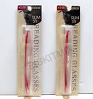 Slim Stix Zelco 2 Low Profile Reading Glasses Pink Readers 2.00 Strength Nip 049201144205