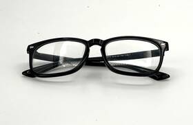 Ca7035 Sllac Abel Rectangle Clear Glasses Unisex Square Black Frame