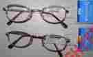 Sp101 Foster Grant Spare Pair Gold Oblong Frame Reading Glasses 2