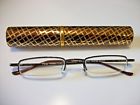 Sparepair-lo1010 Foster Grant Spare Pair Bronze Reading Glasses Hard Case