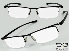 25056 Spexx Eyewear Classy Contemporary Modern Reading Eye Glasses Readers For Men Black Frame 1.50