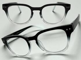 R1286 Spexx Eyewear Classy Elegant Retro Reading Eye Glasses Readers For Men Women Black Frame 3.00